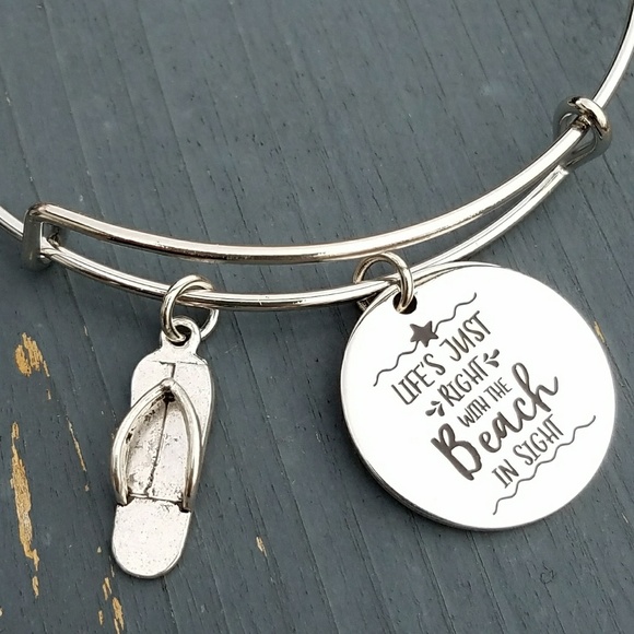 Jewelry - Life's just right with the beach in sight bracelet